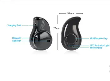 

10 pcs s530 Mini Style Wireless Bluetooth Earphone Bluetooth Headset V4.1 With Micro packed in retail box white or pink
