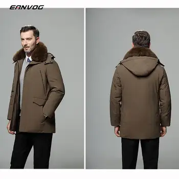 

Men fur Collar Coat Winter Puffer Outerwear Duck Down Jacket Men Winter Canada Jacket Abrigos Hooded Down Parka
