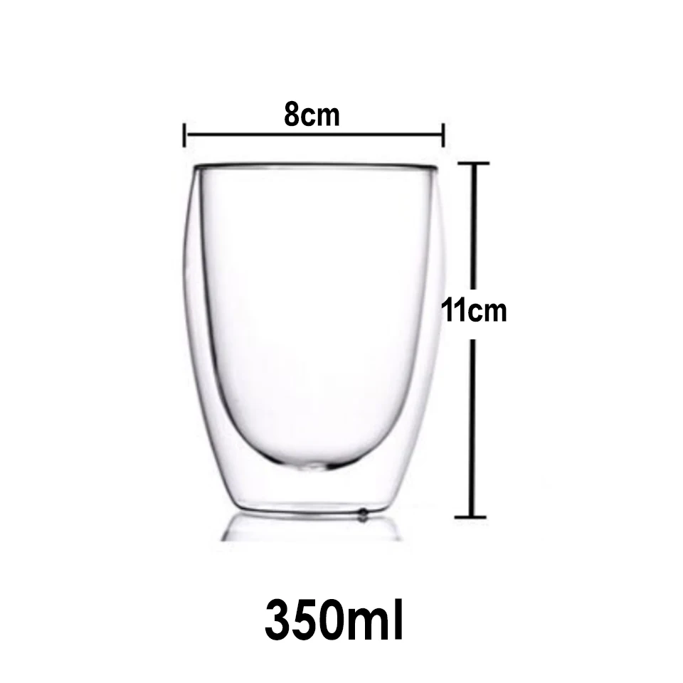 350ML No Mat CB272 Термостойкие стеклянные кофейные/чайные чашки и кружки с двойными стенками, дорожные двойные кофейные кружки с ручкой, чашки для напитков, рюмки es - Цвет: 350ML No Mat CB272