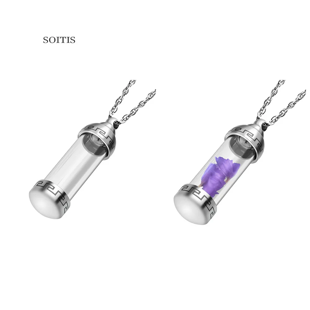 SOITIS прозрачная стеклянная подвеска цилиндрической формы высококачественная