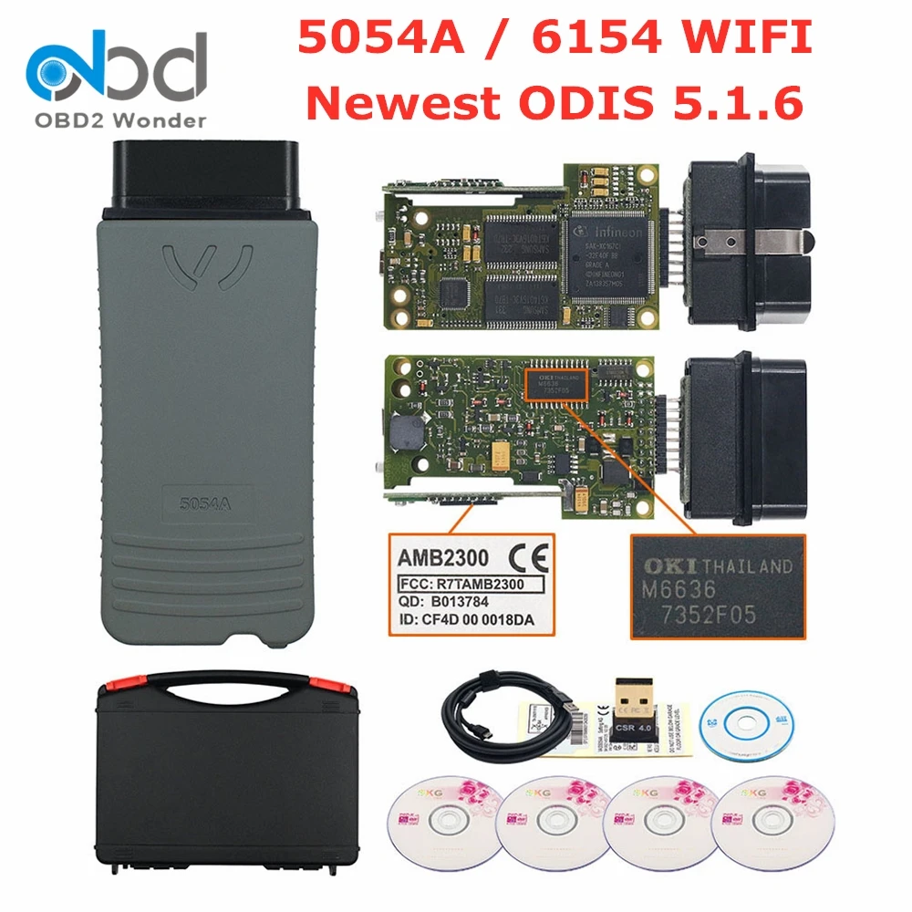 Диагностический прибор OKI 5054A 6154 ODIS 5.1.6 OBD2 сканер кодов для автомобилей VW/Audi/Skoda