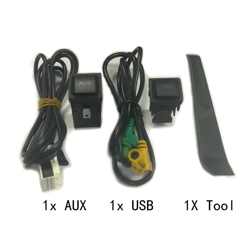  Para RCD510 RNS315 AUX. USB cable Adaptador de audio USB para VW Passat B6 B7 Golf 5 6 Jetta MK5 MK