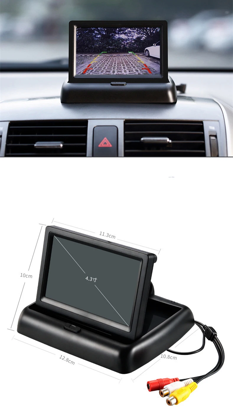 Wireless Car Monitor 4.3 TFT LCD Rear View Camer IR Universal Mirror Parking Assistance for ChevroletCruzeEpicaAveoMalibu (14)