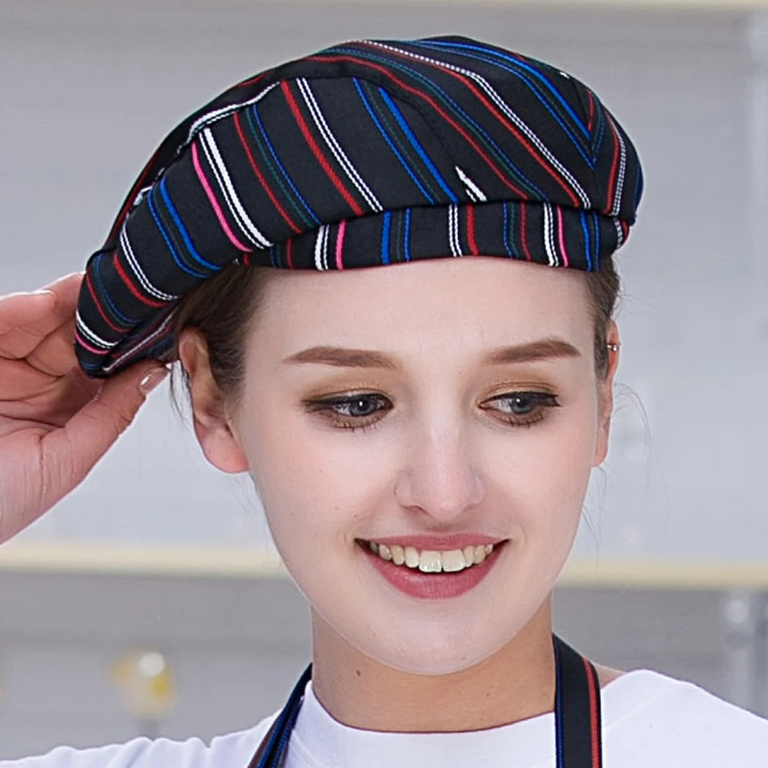 Новая шляпа шеф-повара Reataurant одежда для повара в отельной кухне колпачок шеф-повара униформа Рабочая одежда принты отель головные уборы официантов приготовление пищи шапочки барбекю шапочки шеф-повара