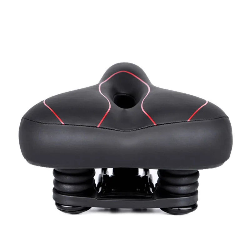 Black red Велосипедное седло Wheelup, универсальное, комфортное, большое, для горного велосипеда, шоссейного велосипеда, dead fly, Велосипедное Сиденье, подушка - Цвет: Black red