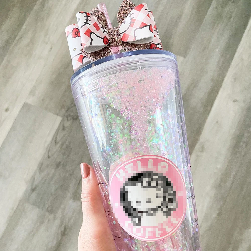 Clear Glitter Snowglobe Tumbler Diy Blank 16 24 20oz Snowball Acrylic