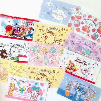 

1 Pcs My Melody Twin Star Portable PVC Disposable Face Clips Storage Case Container Foldable Recycling Holder