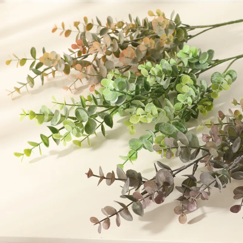 Simulation Eucalyptus Money Leaf Bouquet Nature Green Plant For Garden Home Wedding Decor Bride Holding Flower Party Decoration