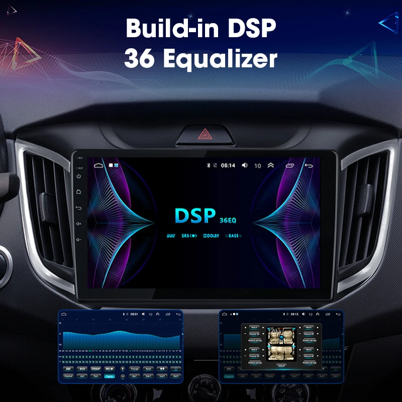 JMCQ 10 &quotдля Hyundai Creta IX25 2015 2018 автомобильный Радио Android плеер GPS Bluetooth Мультимедиа