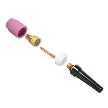 

40/7pcs TIG Welding Torch Stubby Gas Lens Pyrex Glass Cup Kit For WP-9 20/25