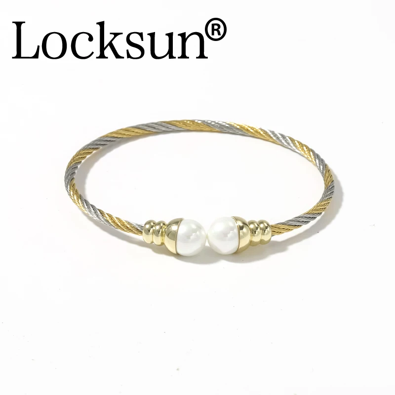 BRA030-5 Locksun Новое поступление 585 браслеты из розового золота эластичная проволока Регулируемый Открытый почётный роскошный бренд Благородные Ювелирные изделия для женщин браслеты - Окраска металла: BRA030-5