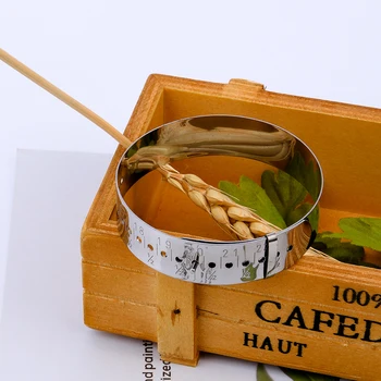 

1PC Stainless Steel Adjustable Bracelet Jewelry Making Wristband Measuring Tool Size Tool Bracelet Table From 15-23 cm