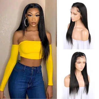 

Fureya Hair 4x4 Lace Closure Wigs Long Straight Lace Closure Human Hair Wigs With Brazilian Remy Hair For Black Women