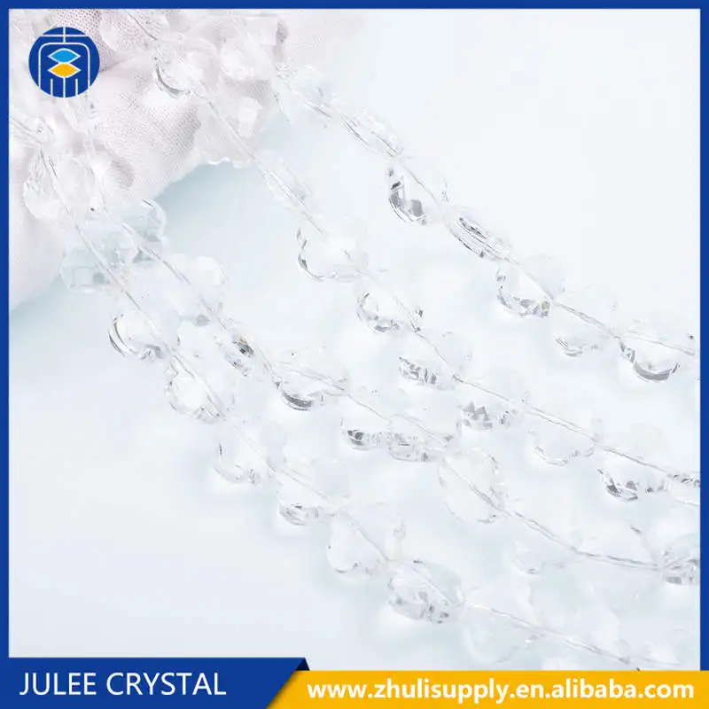 JuleeCrystal 12 мм клевер форма бусины Кристалл Стекло специальное использование серьги кулон DIY ювелирных изделий - Цвет: A55-010