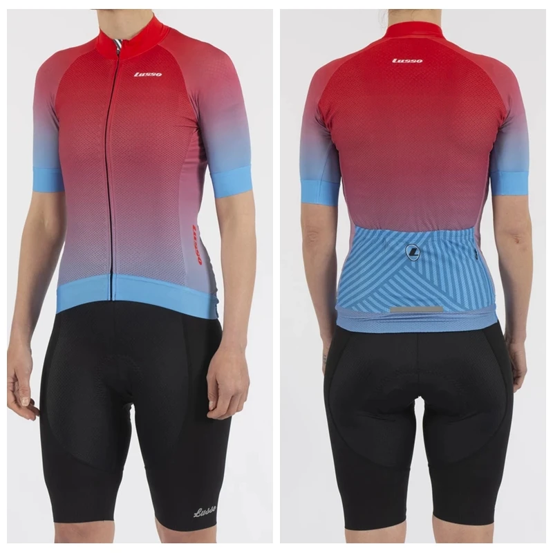 sets LUSSO Летняя женская велосипедная одежда, одежда для гонок, одежда для велоспорта, Ropa Ciclismo, комплект для девочек, велосипедная майка, комплект для езды на горном велосипеде - Цвет: sets