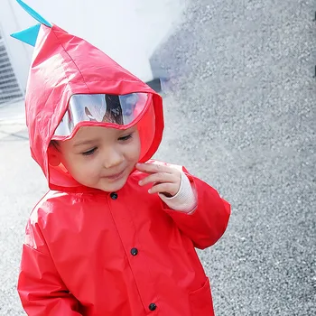 

Cartoon Dinosaur Style Kids Raincoat Baby Outdoor Waterproof Rain Coat Boys Girls Rain Jacket Clothes Children Poncho Rainwear