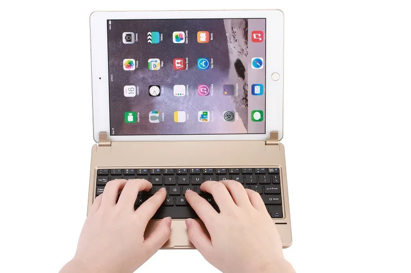 

Ipadair Bluetooth Keyboard IPad5 Revolving Shaft Keyboard ABS Plastic Metal Gloss Cheap Foreign Trade Hot Selling