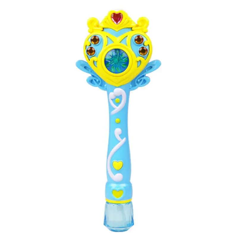 

Kids Magic Wand Bubble Machine Electric Bubble Blower Maker with Light Music Toy R9UE