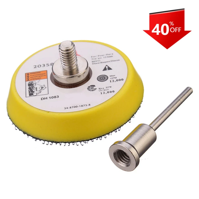 Varilla conectora extensora de disco de corte de vástago de 3mm, disco para lijadora, almohadilla para lijar, placa trasera para Dremel rotativo, 2 pulgadas, 50mm 1