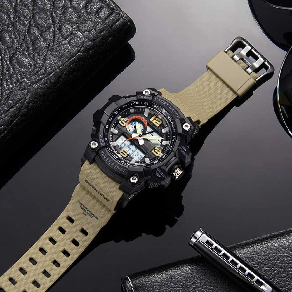 Xiaomi TwentySeventeen Outdoor Dual Display Electronic Watch Dial Dual Time Display Countdown Waterproof Sport Digital Watch New (13)