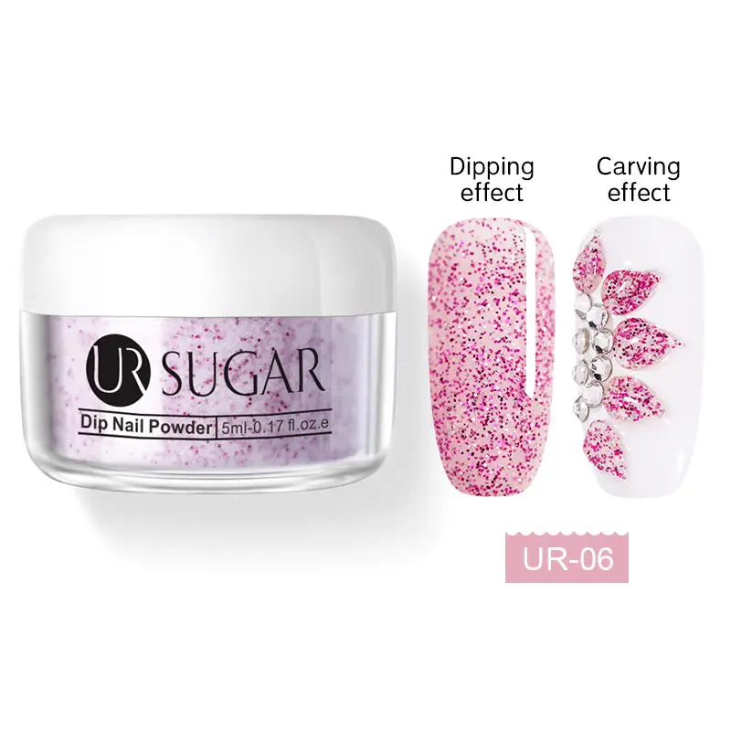06 Ur Sugar основа гель Топ гель натуральный сухой активатор кисти заставка для Dip ногтей порошок Жидкость - Цвет: 06