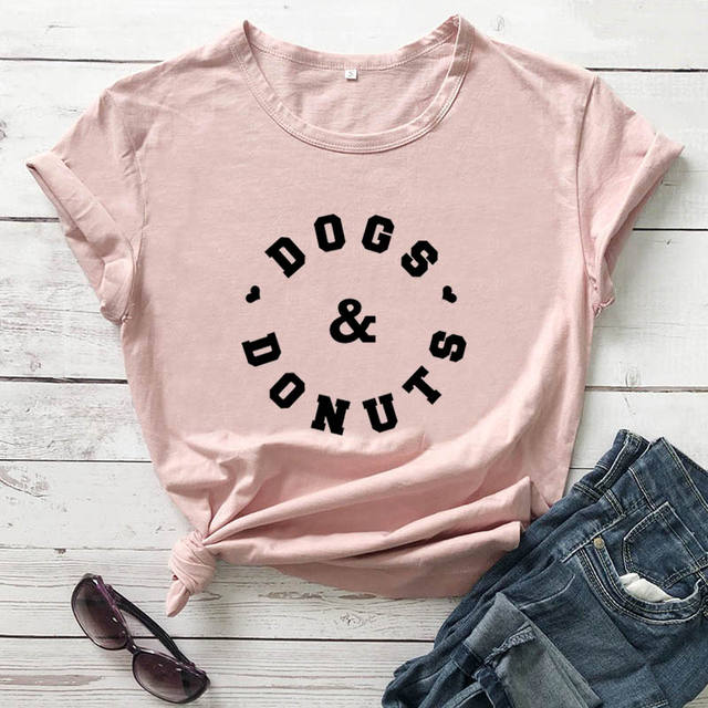 DOGS AND DONUTS THEMED T-SHIRT (18 VARIAN)
