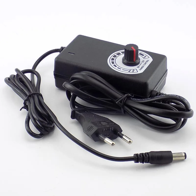 AC 100-220V to DC Adjustable Adapter 3-12V 2.0A CCTV Camera Power Adapter Supply Universal Charger Led Strip Light 5.5*2.5mm O21