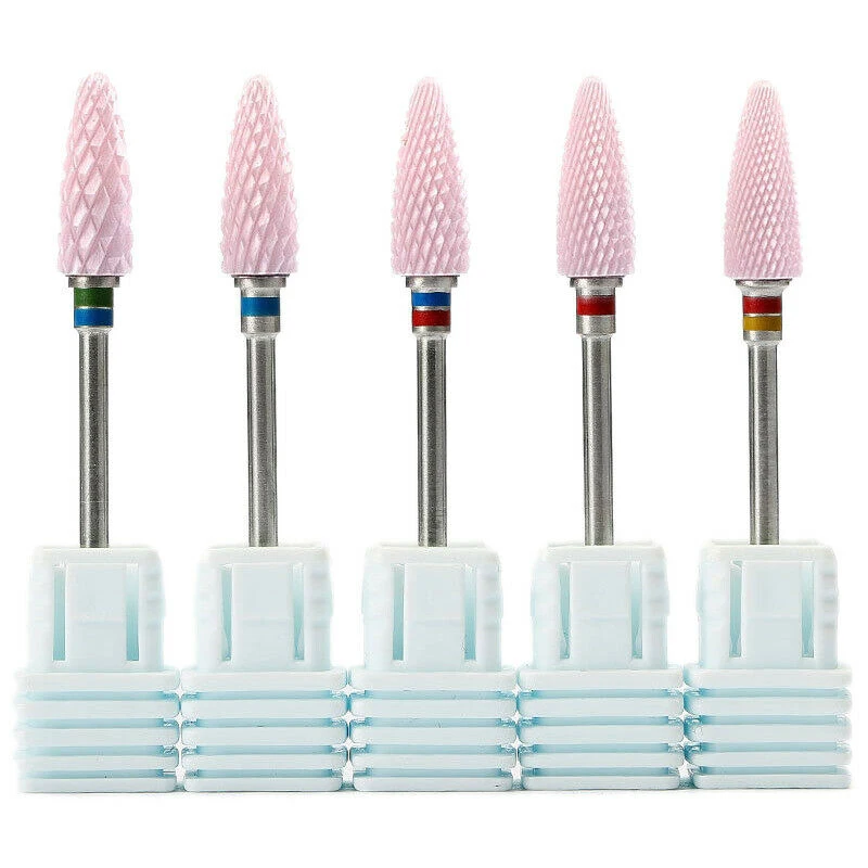 

Rotating Pedicure Gel Clean Bits Electric Machine Accessory 1PC Diamond Ceramic Nail Drill Bits Set Milling Cutter for Manicure