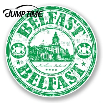 

Jump Time for Belfast Northern Ireland Sticker Car Laptop Decal Travel Luggage Decal Rear Windshield Waterproof Car Accessories