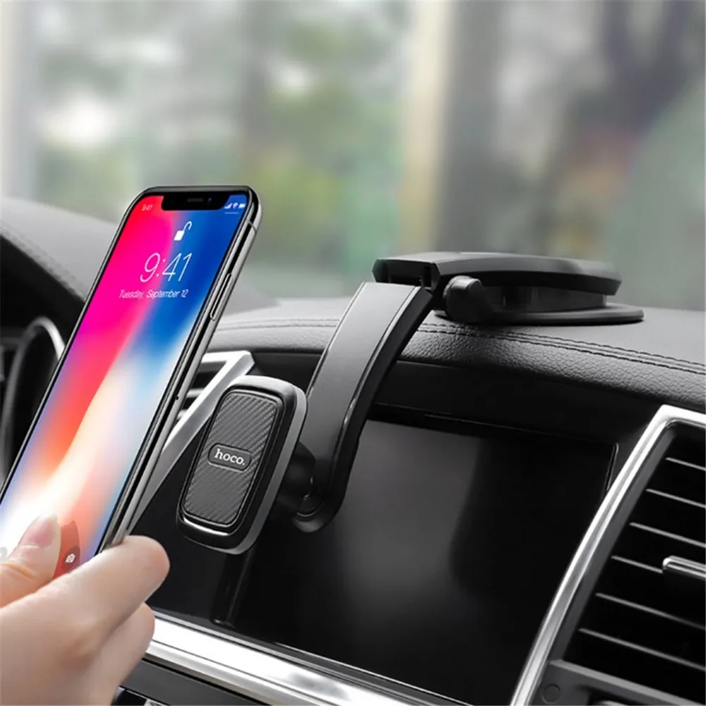 Магнитный автомобильный держатель для телефона CA45, вращающийся на 360 градусов, на присоске, подставка, кронштейн, gps, для мобильного телефона, автомобильный держатель, подставка для Iphone X, huawei