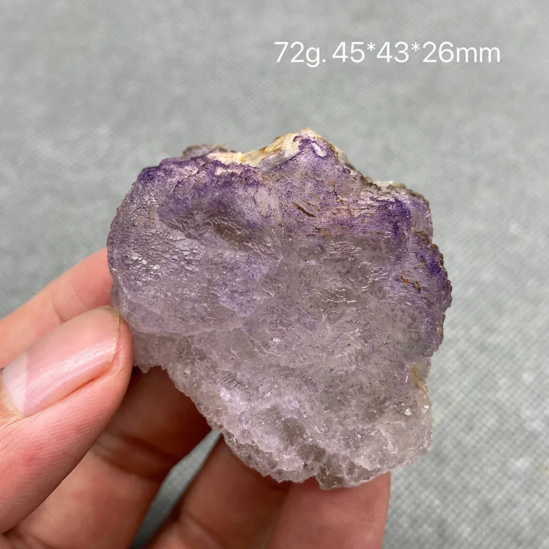100% Natural purple stepped fluorite cluster mineral specimens Gem level Stones and crystals