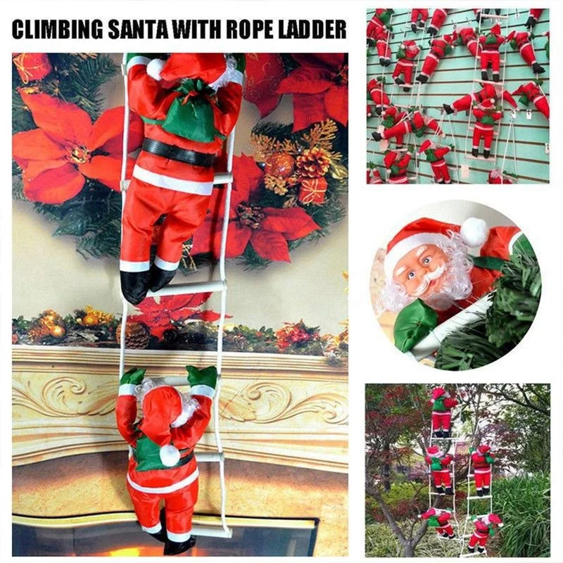 1Pc 25CM Christmas Santa Claus Dolls Decor Christmas Tree Hanging font b Baby b font font