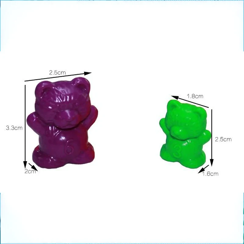  Six-color Rainbow Bear Weight Counting Child Montessori Education Digital Cognitive Toy Hand Brain  - 4000453038727