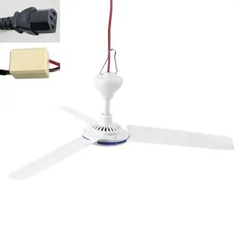 

DC 12V-85V Ceiling Fan Air Cooler 3 Leaves Fan for Car Bed Camping Outdoor Tent