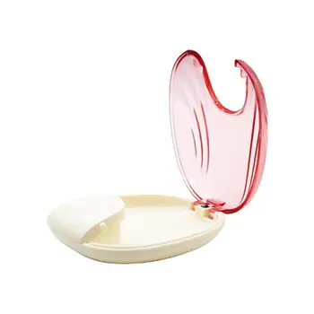 

Press-to-Open Dental Retainer Denture Storage Box Partial Box Teeth Outdoor Case Denture Travel Orthodontic Small Boxes T5E6