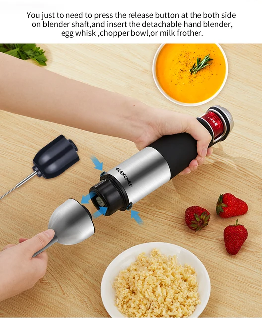 Hand Blender Stainless Steel Blade Handheld Electric Hand Blender For AC