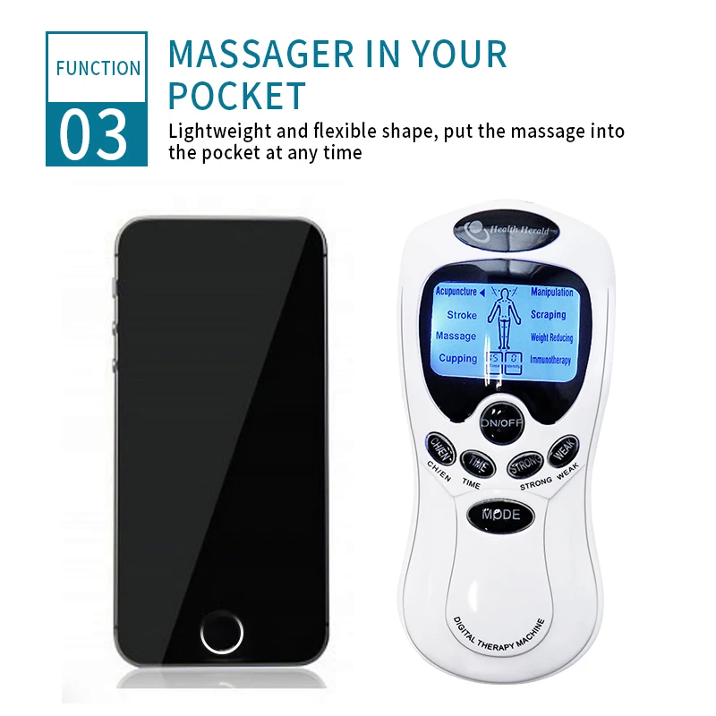 Physiotherapy Massager and Slimming Instrument Pulse Massage Muscle Relax Stimulator Therapy  Apparatus Hot