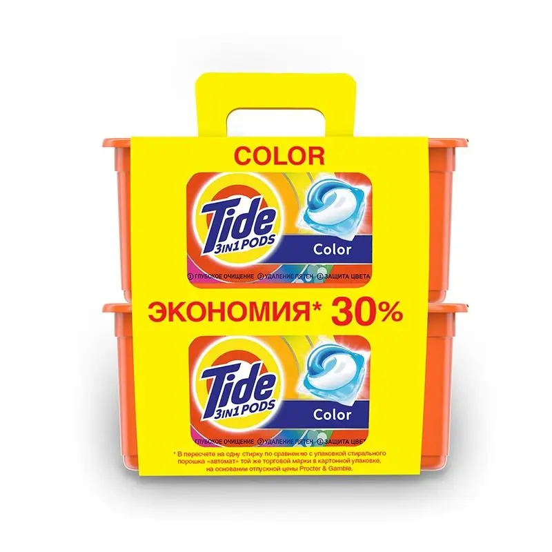 Капсулы для стирки Tide Color 30+30 шт. | Дом и сад