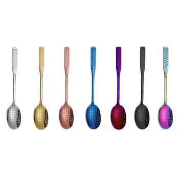

304 Food Grade Stainless Steel Coffee Spoon Badminton Racket Spoon Creative Ice Cream Dessert Spoon WB841
