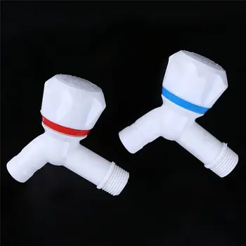 

Useful White PP Plastic Washing Machine Tap Fast On Faucet Bibcock Laundry Mop Pool Tap White Plastic Kitchen Faucet