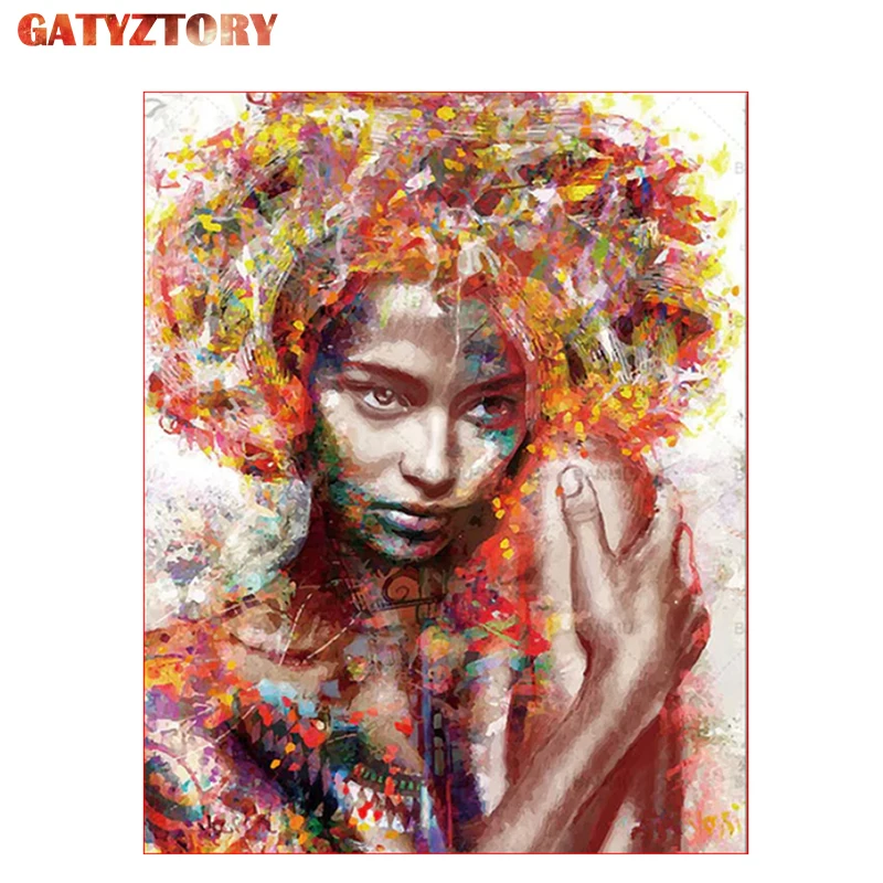 

GATYZTORY Painting By Numbers For Adults DIY 60x75cm Framed acrylic paint by numbers on canvas Room Decoration Digital Painting