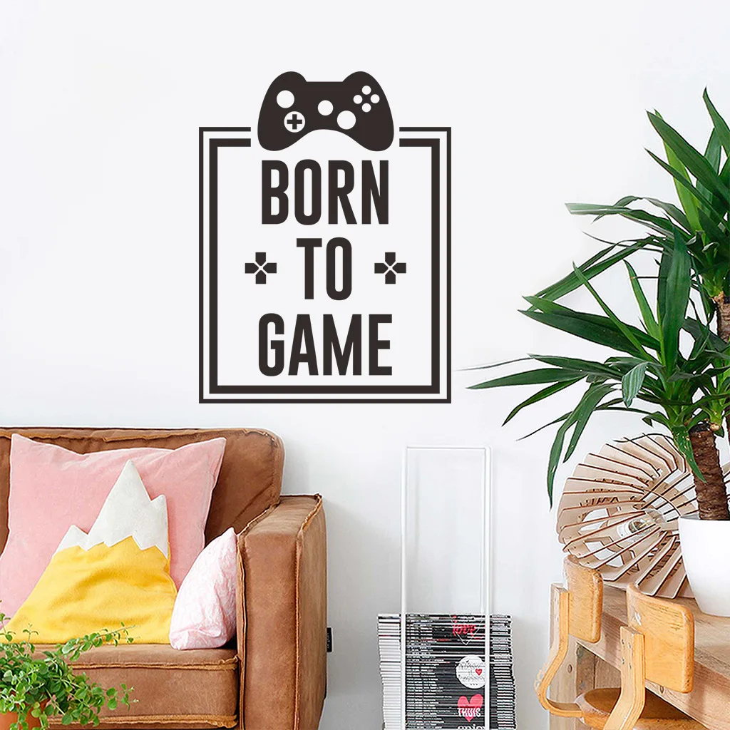 BORN TO GAME рожденные для игры настенные наклейки гостиной креативные украшения