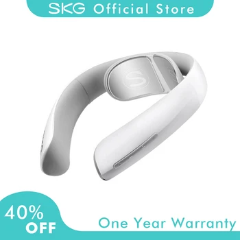 

SKG Neck Massager K4-2 Electric Pulse Relieve Pain Cervical Massager for Neck 4Modes 15 Intensity Heating 84g Chinese Version