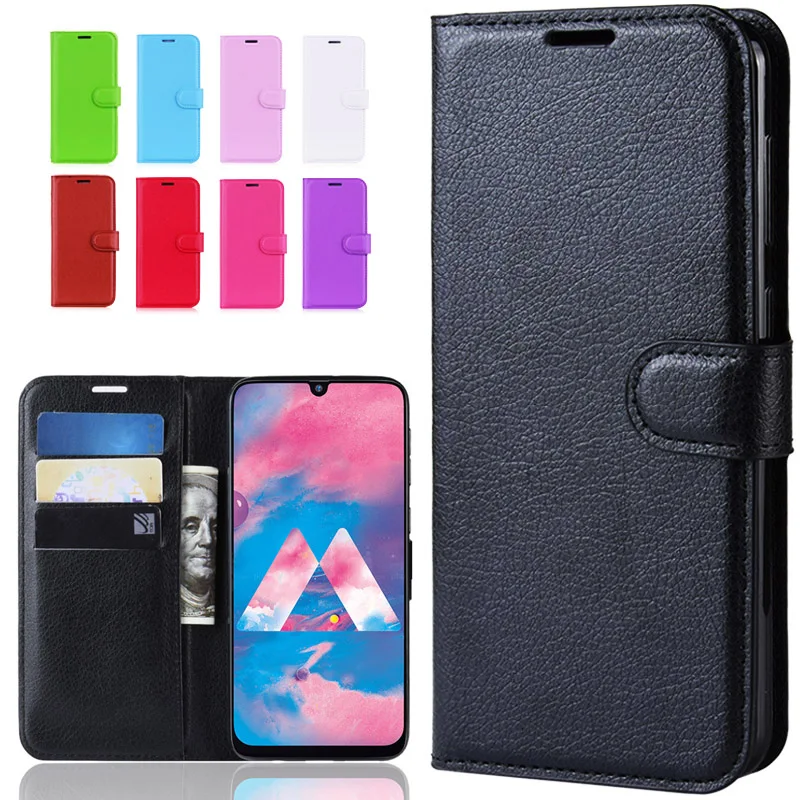 

For Samsung Galaxy M30 Leather Case on for Coque Samsung M30 Case Classic Style Flip Wallet Phone Case For Samsung M30 Cover