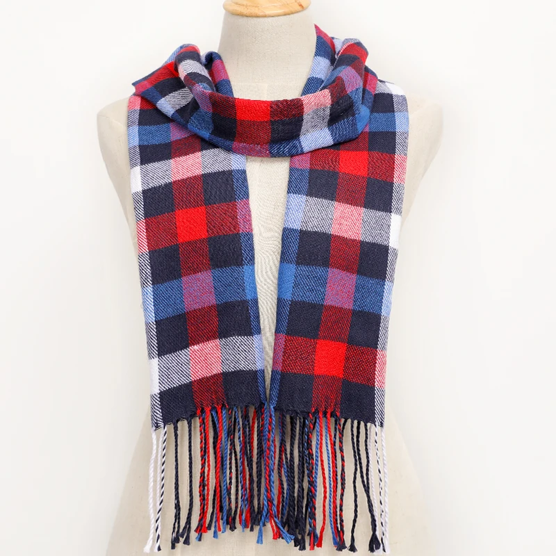 Cashmere Scarf Men Women 180*35cm