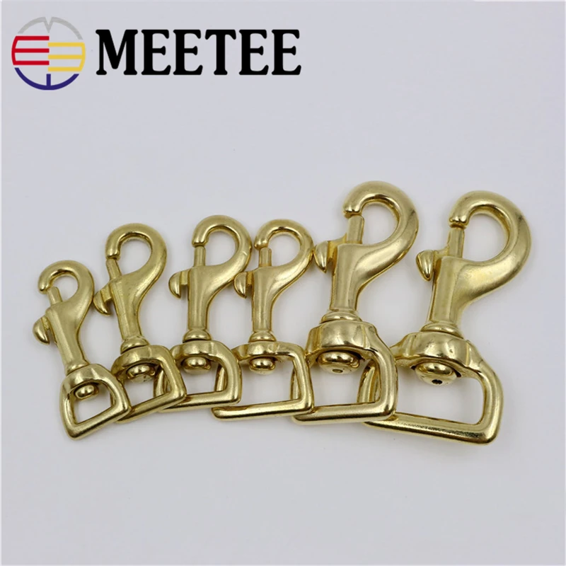Металлические пряжки Meetee латунные триггерные поворотные застежки для омаров