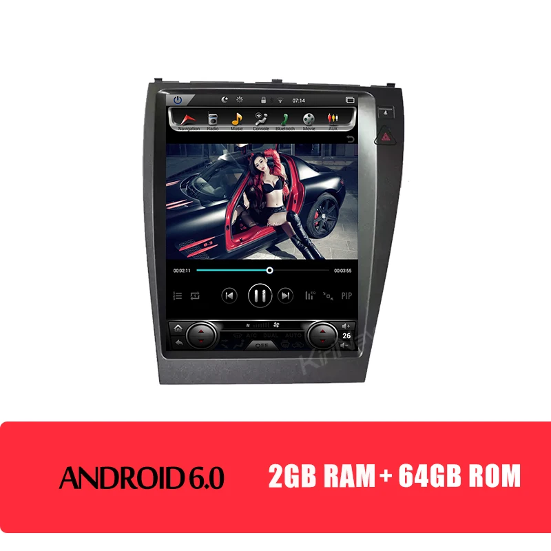 KiriNavi вертикальный экран Tesla стиль 10," Android автомобильный радиоприемник для Lexus ES ES240 ES300 ES330 ES350 автомобильный мультимедийный Dvd Navigaton - Цвет: Android Car Dvd