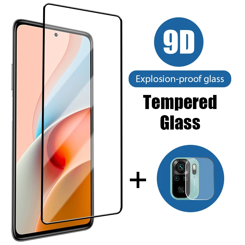 Закаленное стекло 2 в 1 для Xiaomi redmi note10 pro 10 9 8 10s 9t 7 11 9s Pro Max стеклянный объектив