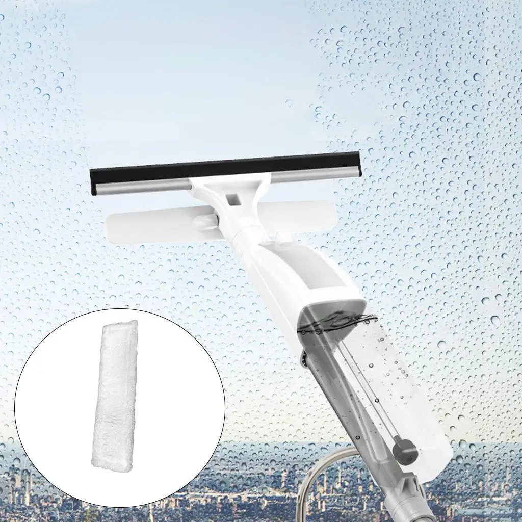 Double Sided Window Cleaner with Water Spray Glass Cleaning Brush for Outdoor Indoor High Window