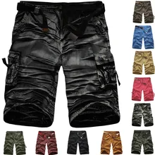 Рабочие брюки мужские камуфляжные хлопковые свободные прямые брюки мужские высококачественные модные повседневные брюки до колен